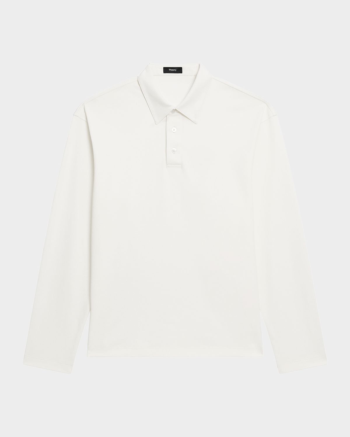 Theory Men 's City Cotton Long-Sleeve Polo Shirt