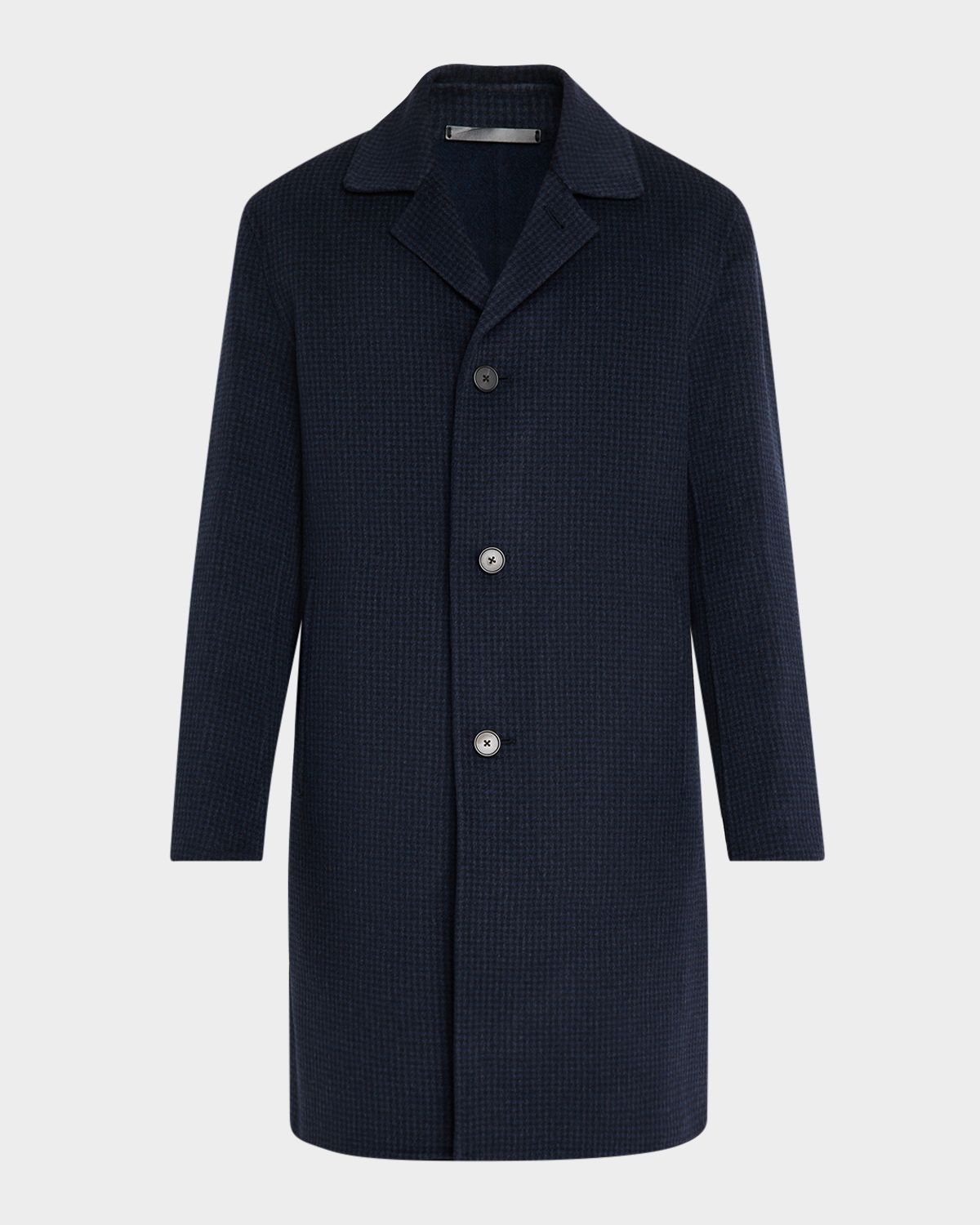 Theory Men 's Modern Mini Check Single-Breasted Coat