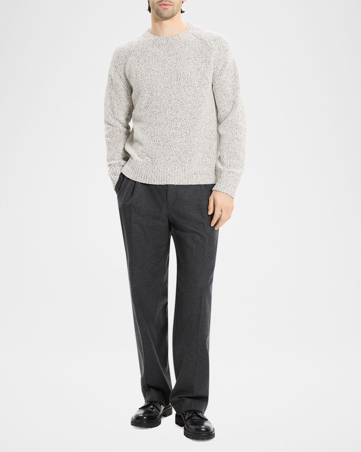 Theory Men 's Wool Soft Twist Crewneck Sweater