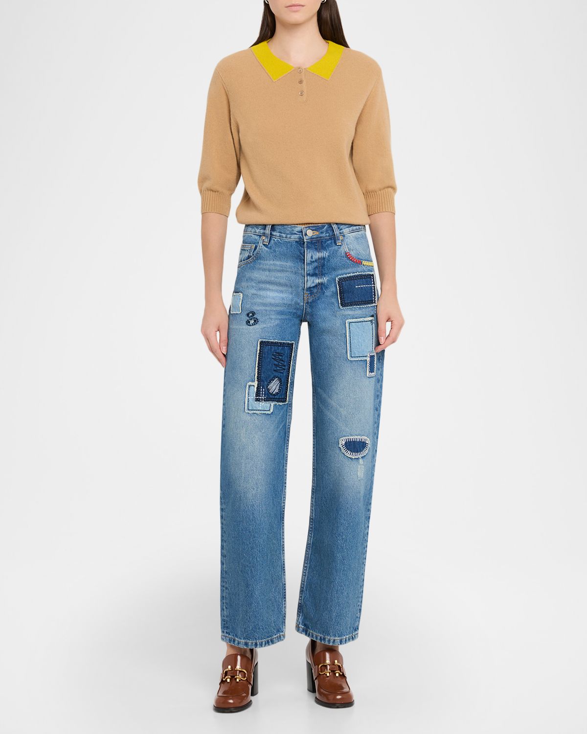 Marc Jacobs Straight-Leg Patchwork Jeans | Thumbnail 5 Marc Jacobs Straight-Leg Patchwork Jeans | Thumbnail 5