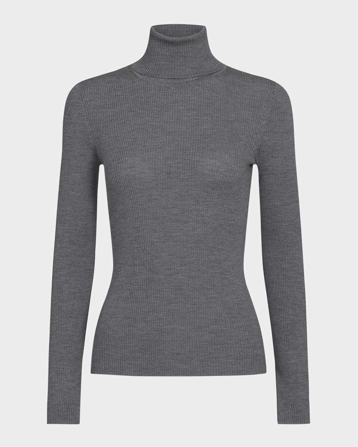 TWP Rib-Knit Wool Turtleneck Sweater