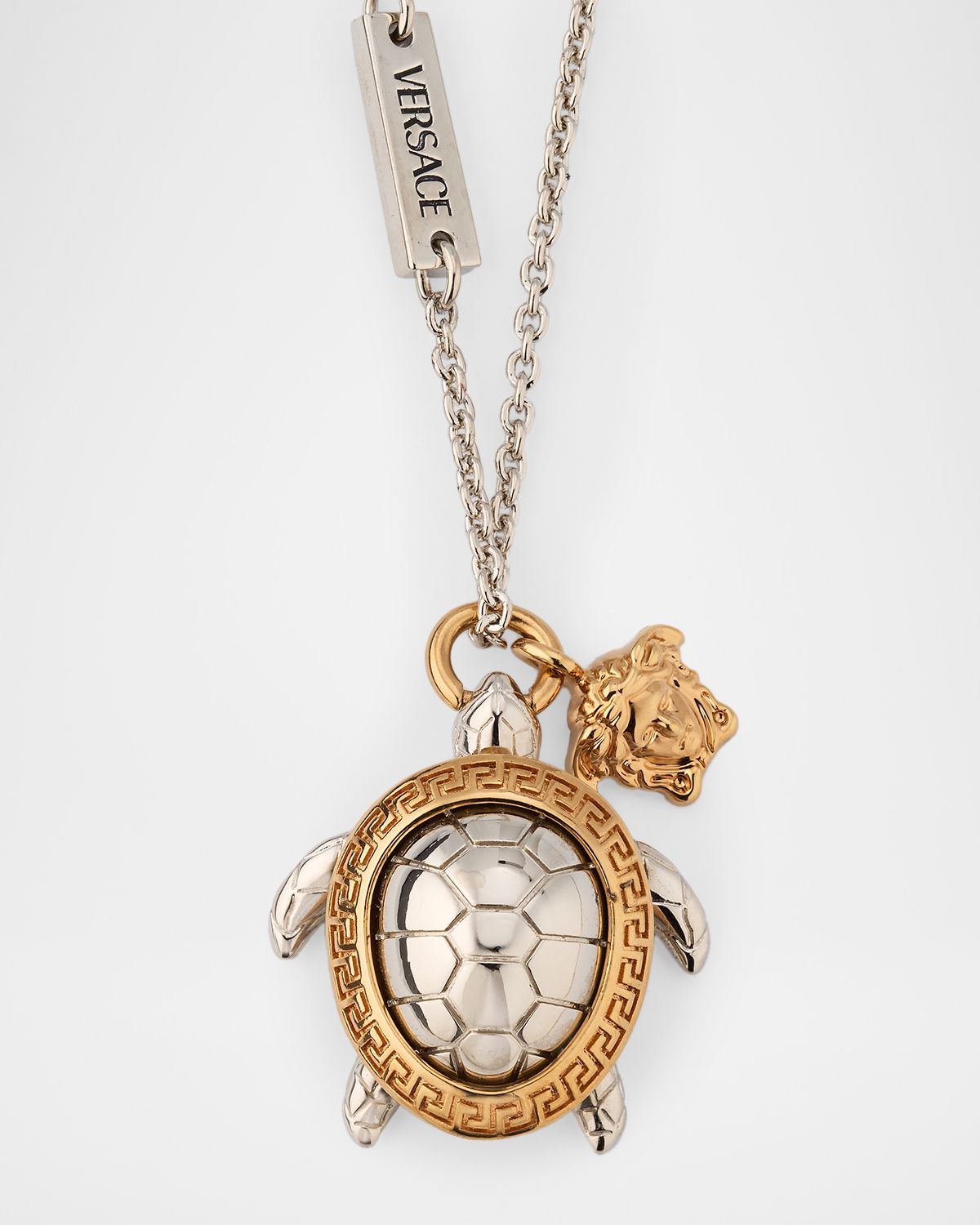 Versace Icon Crystal Pendant Necklace
