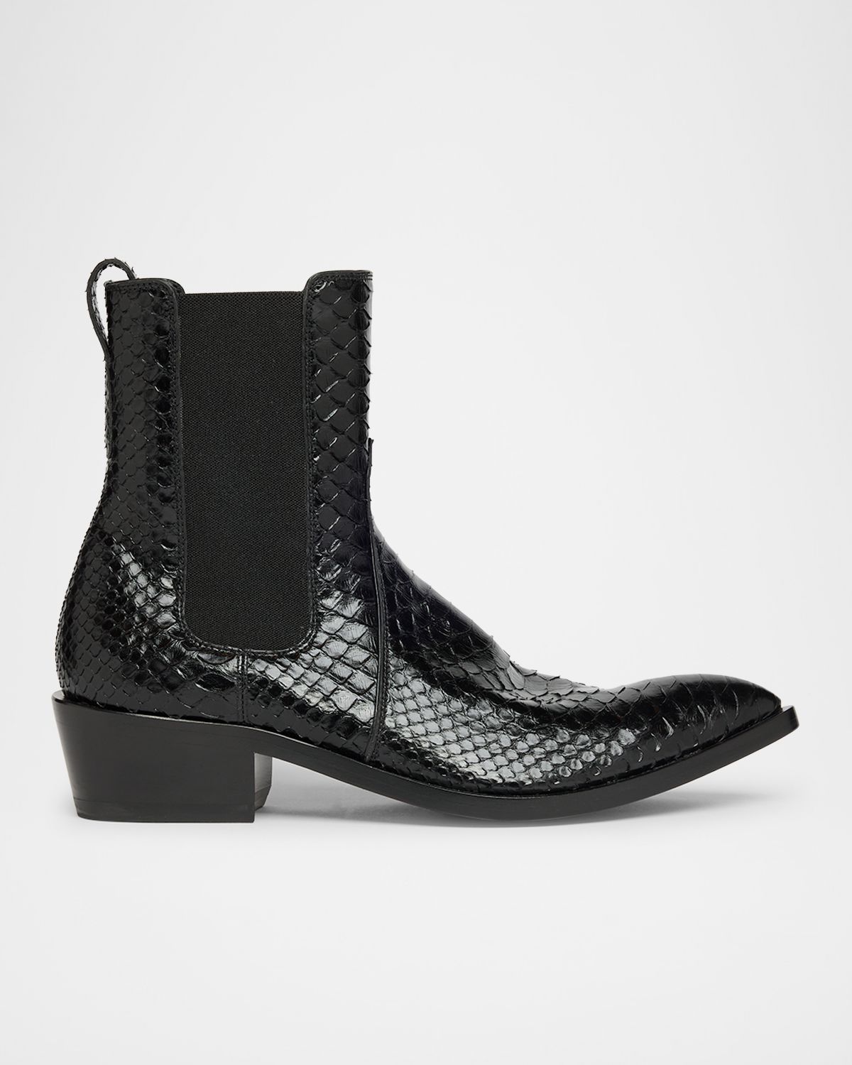TOM FORD Shiny Python Stamped Leather Chelsea Boots | Thumbnail 7 TOM FORD Shiny Python Stamped Leather Chelsea Boots | Thumbnail 7