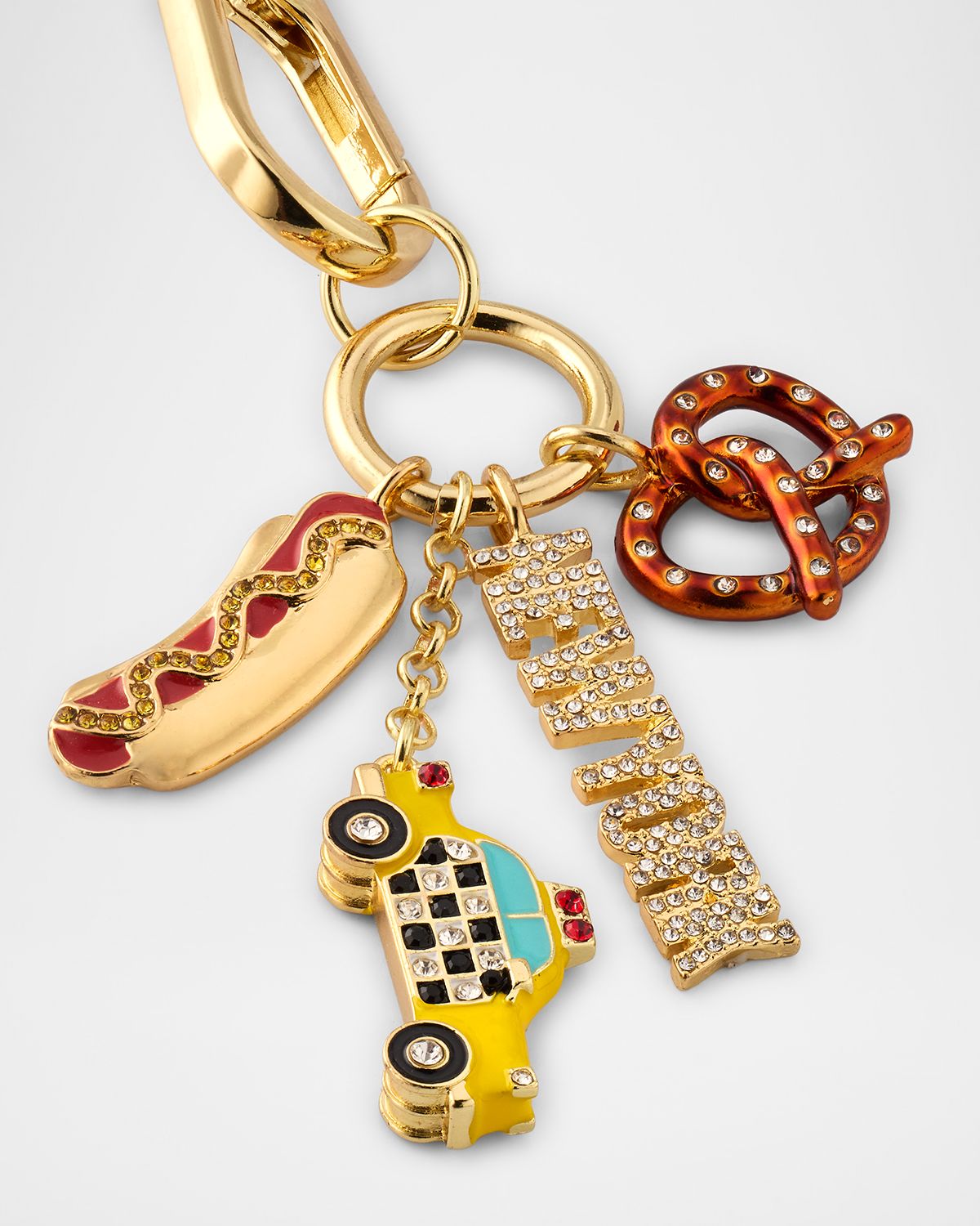 BaubleBar Big Apple Bling Bag Charm