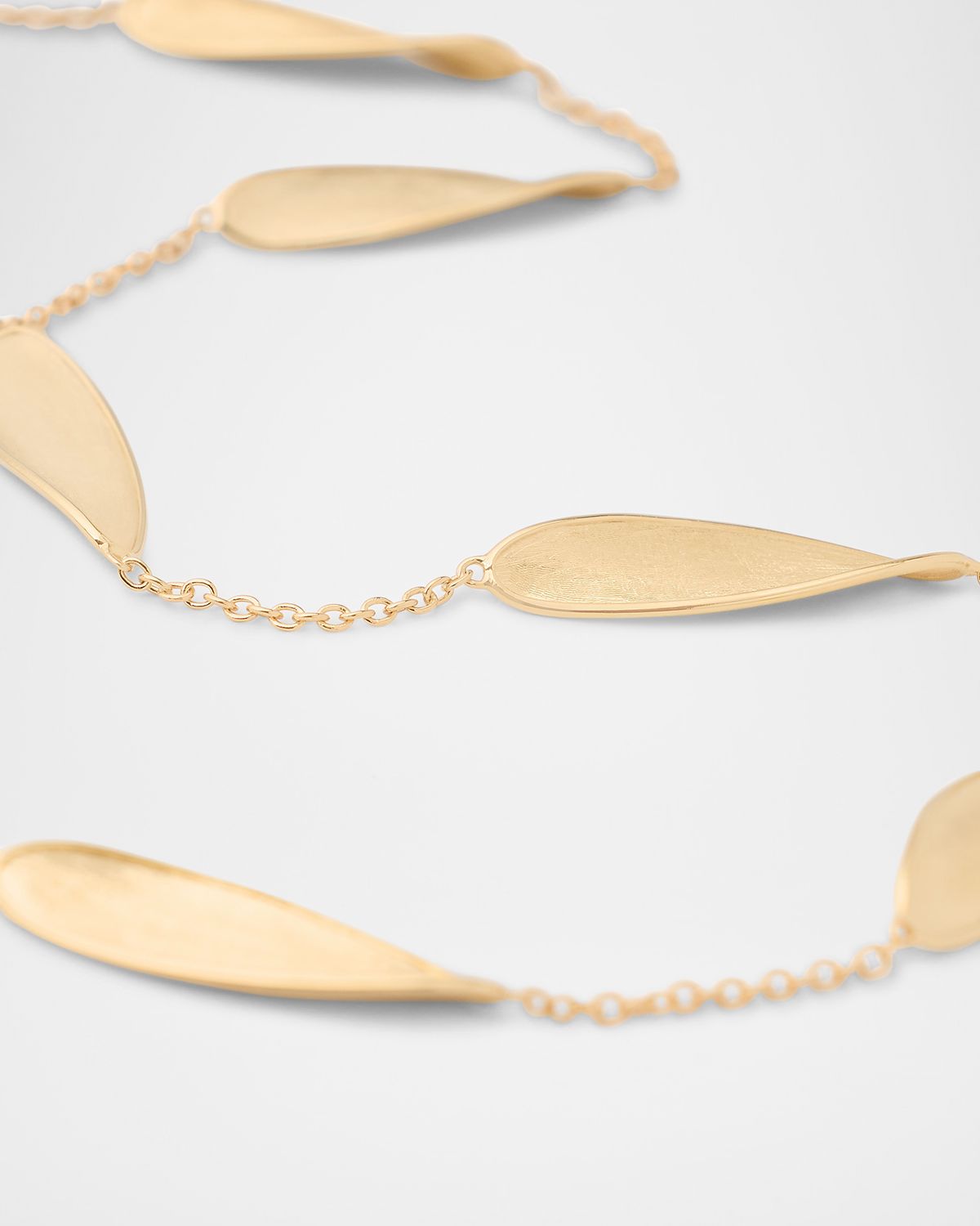 Marco Bicego 18K Yellow Gold Lunaria Twist Station Short Necklace