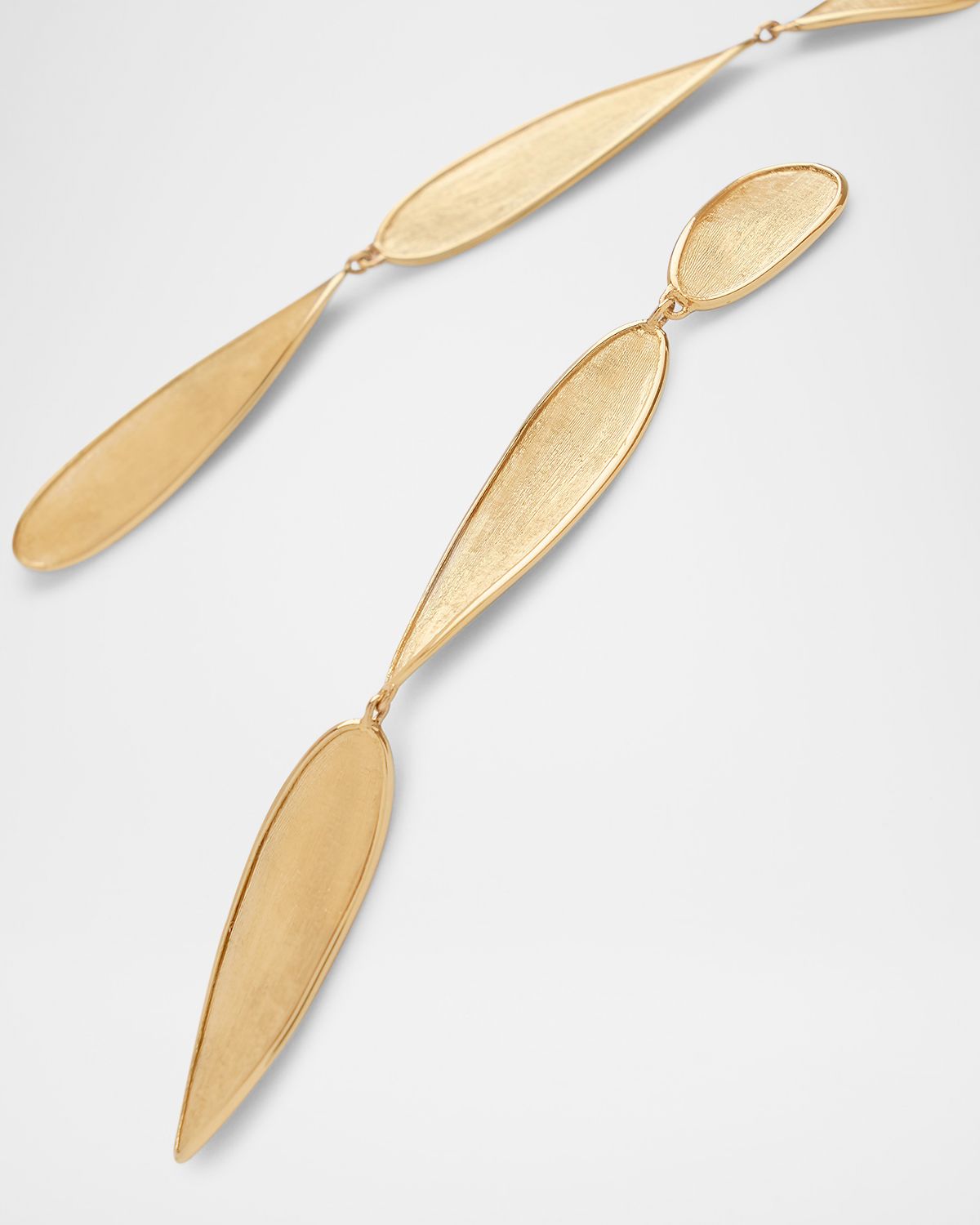 Marco Bicego 18K Yellow Gold Lunaria Twist Triple Drop Earrings