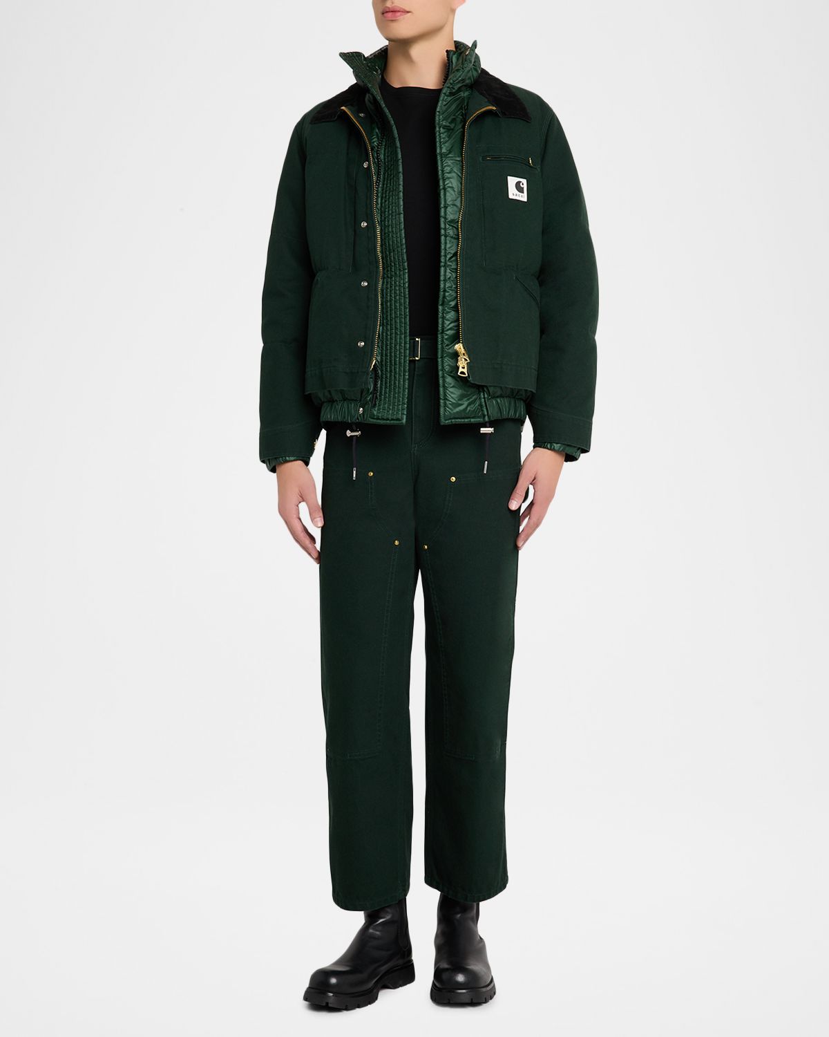 SACAI x CARHARTT WIP Men 's Duck Denim Carpenter Pants