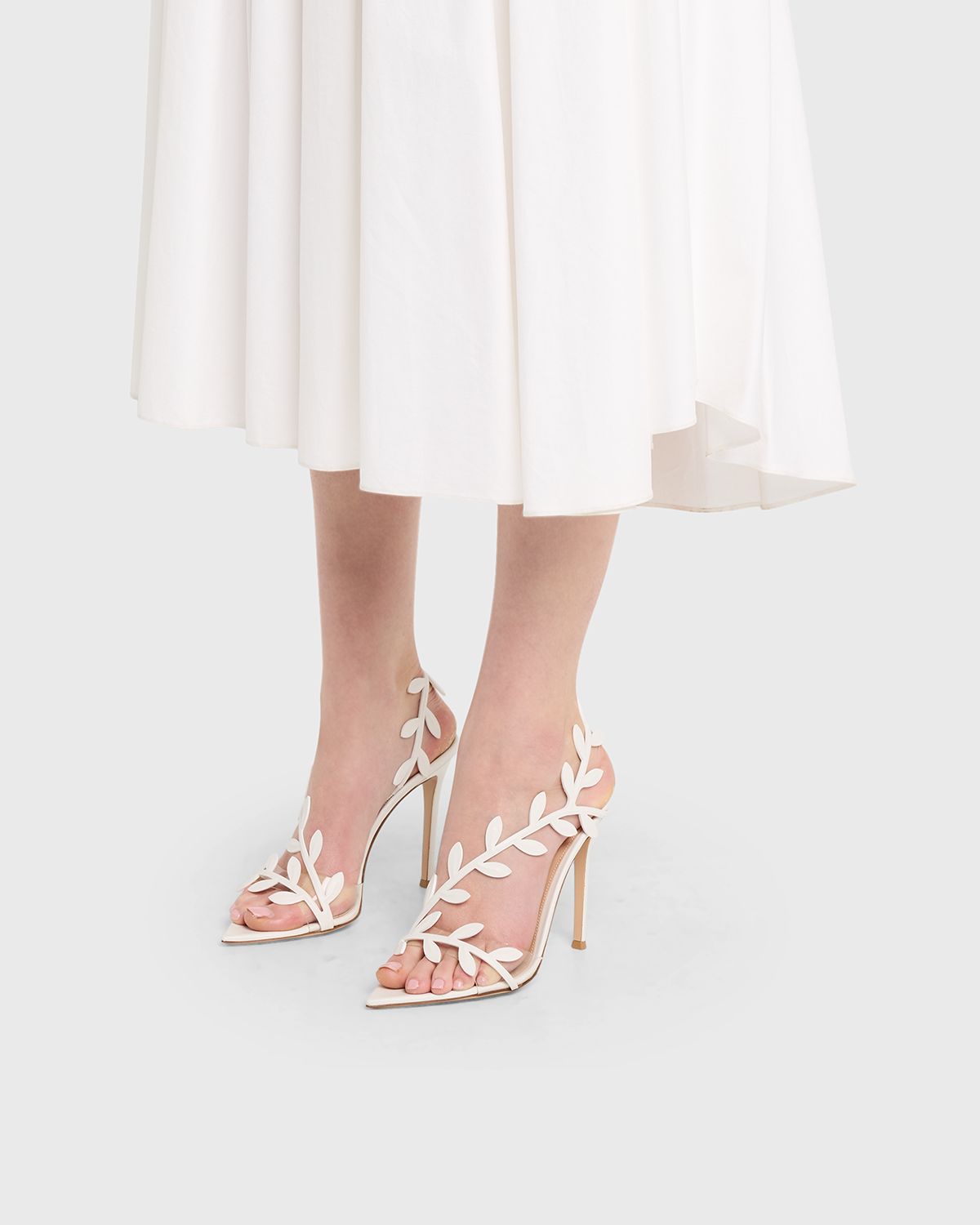 Gianvito Rossi Flavia Vine-Wrapped Leather Stiletto Sandals | Thumbnail 6