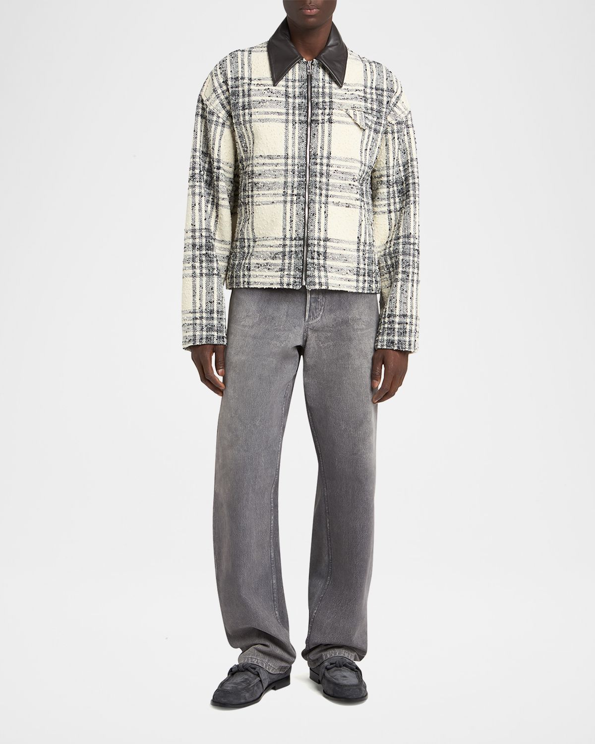 Bottega Veneta Cream Charcoal C