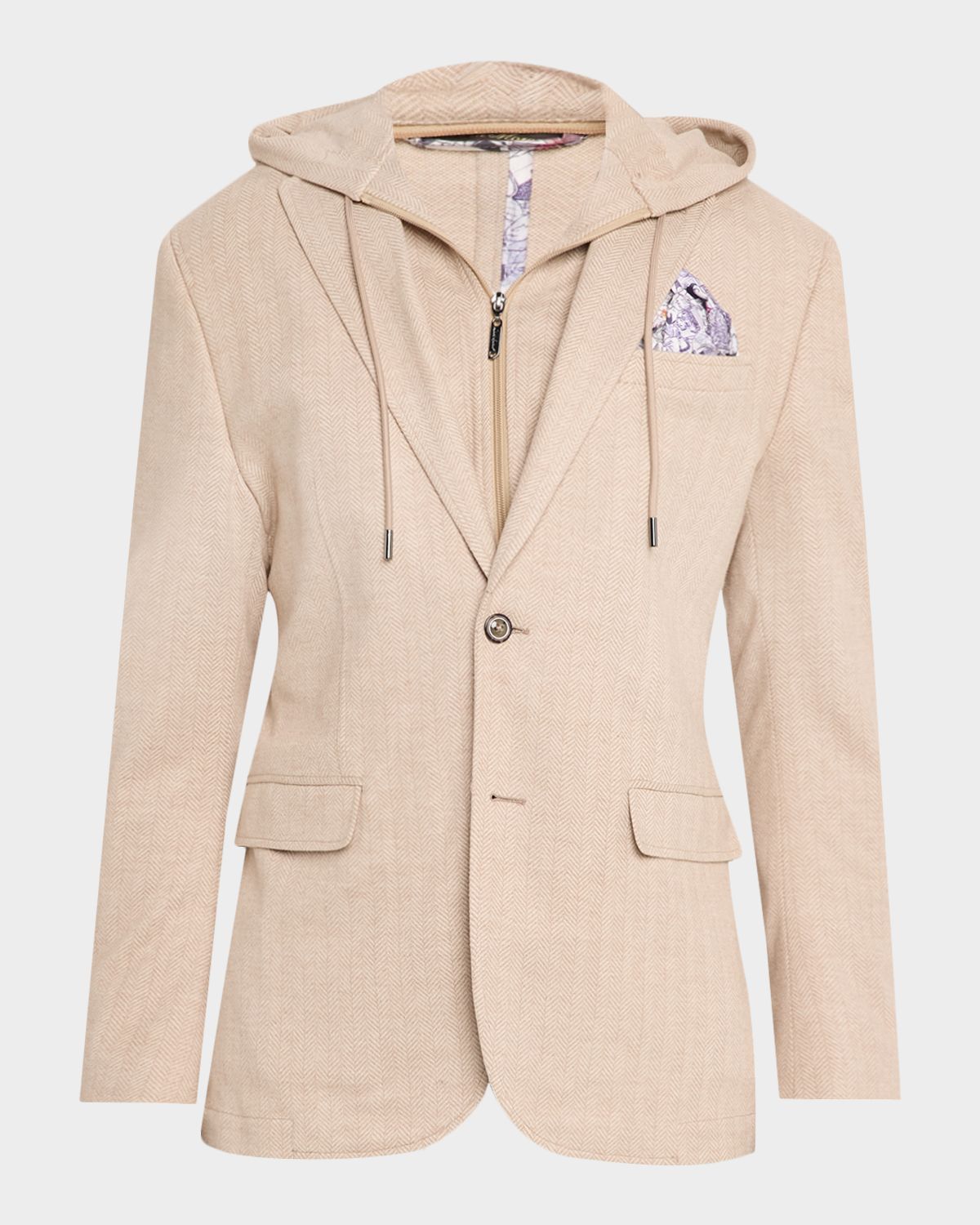 Robert Graham Men 's Jetset XV Herringbone Blazer