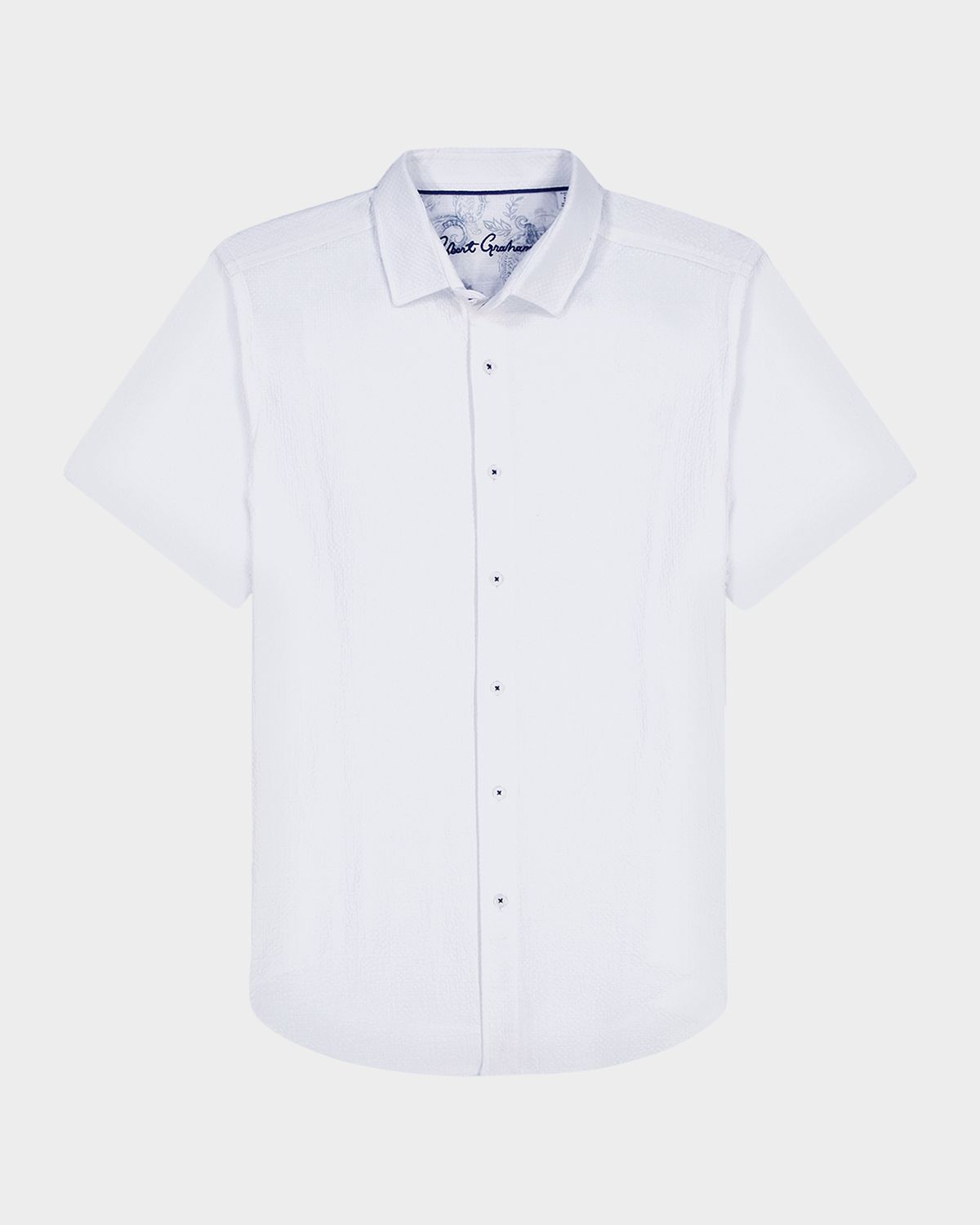 Robert Graham Men 's Tonal Cotton Short-Sleeve Shirt