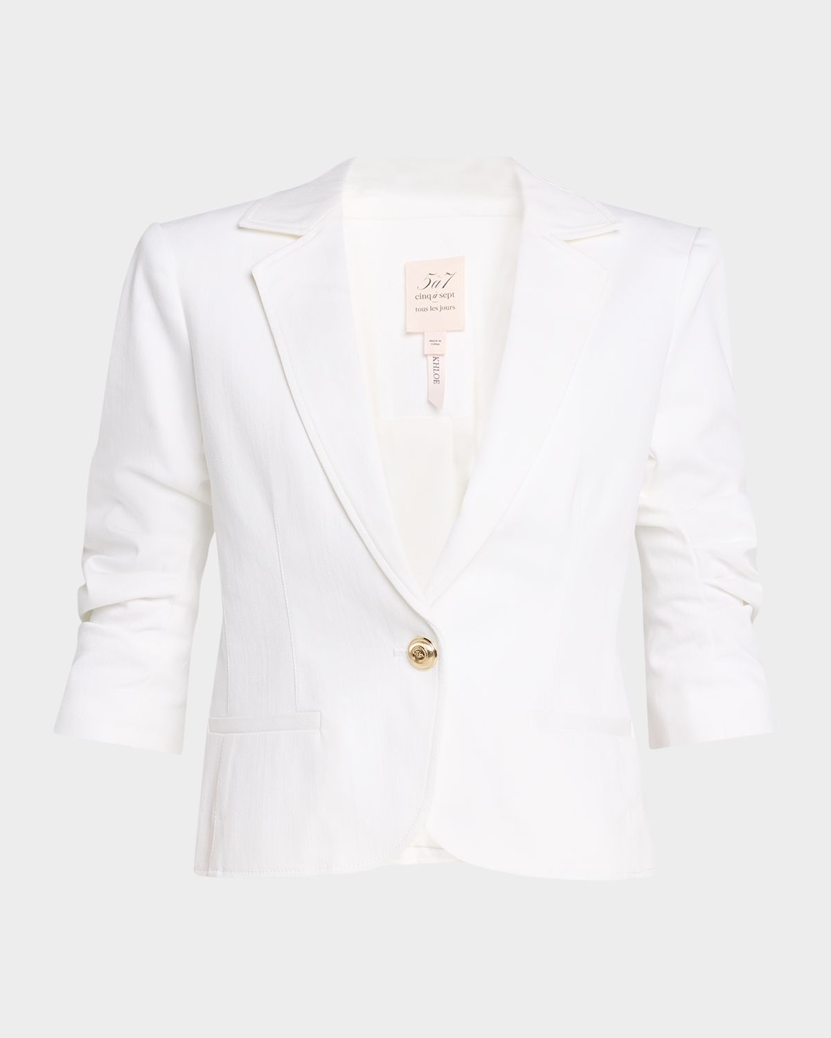 Cinq a Sept Khloe Denim Le Petit Blazer