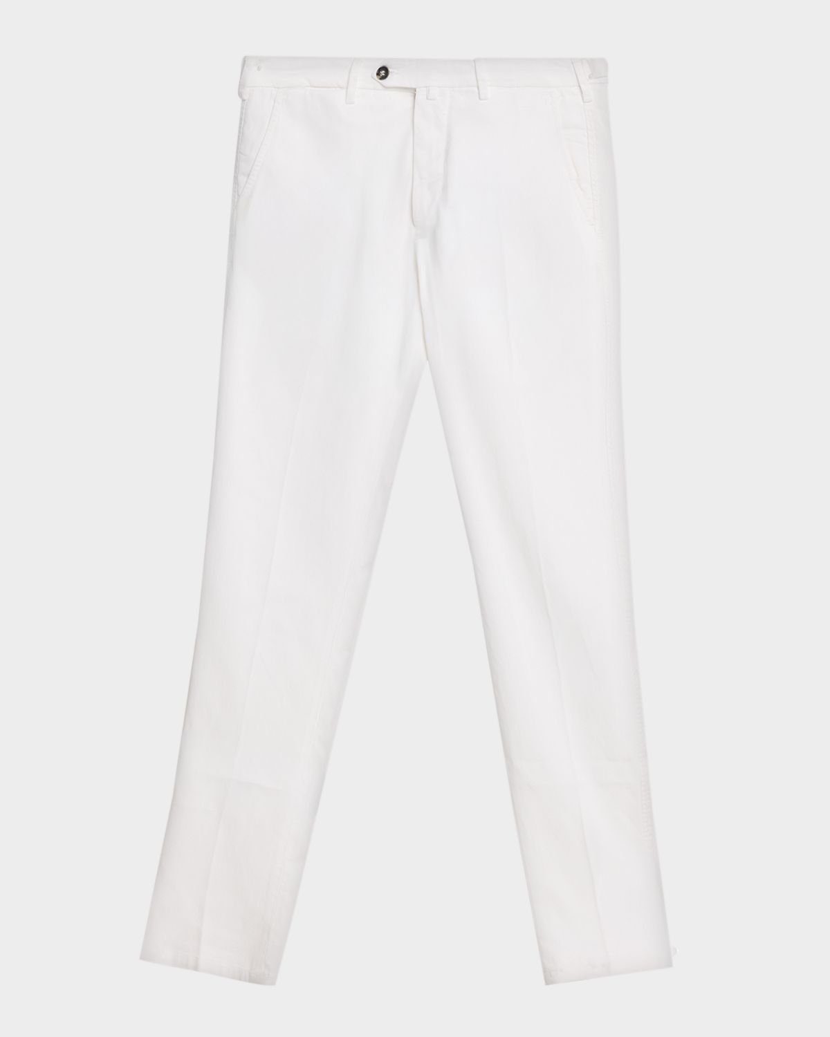 Kiton Men 's Wool Slim Flat-Front Trousers