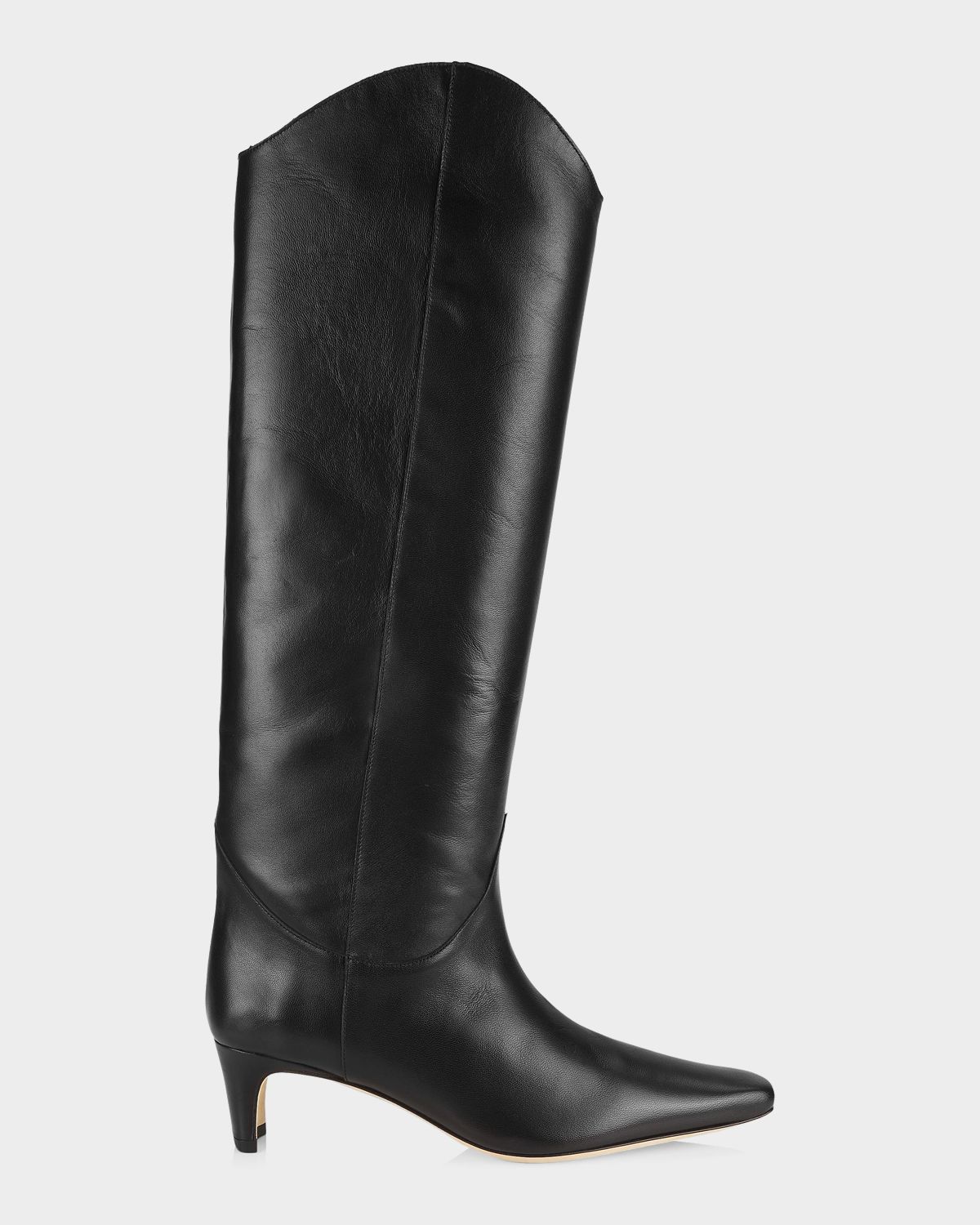 STAUD Western Wally 50MM Leather Knee-High Boots