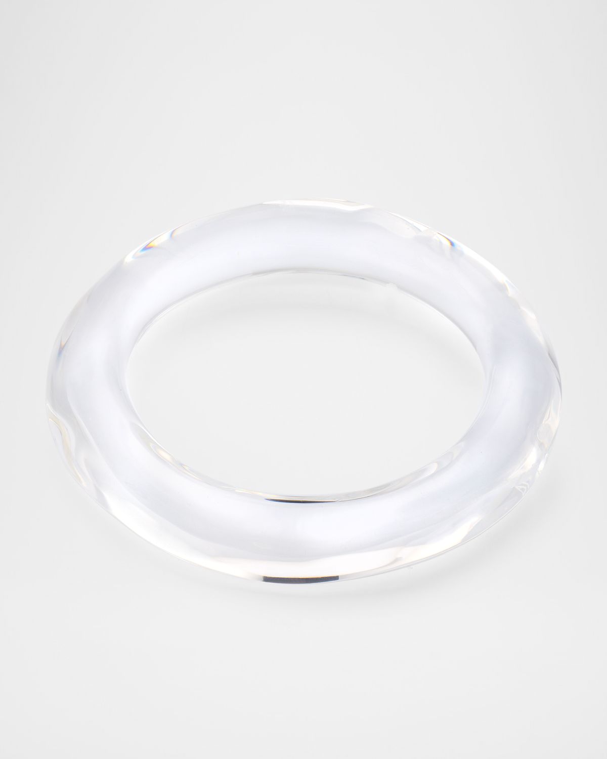 Alexis Bittar Liquid Lucite Bangle Bracelet - detail view in Na