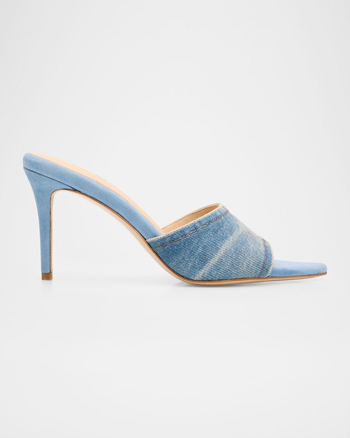 L 'Agence 85mm Lolita Denim Mules | Thumbnail 5