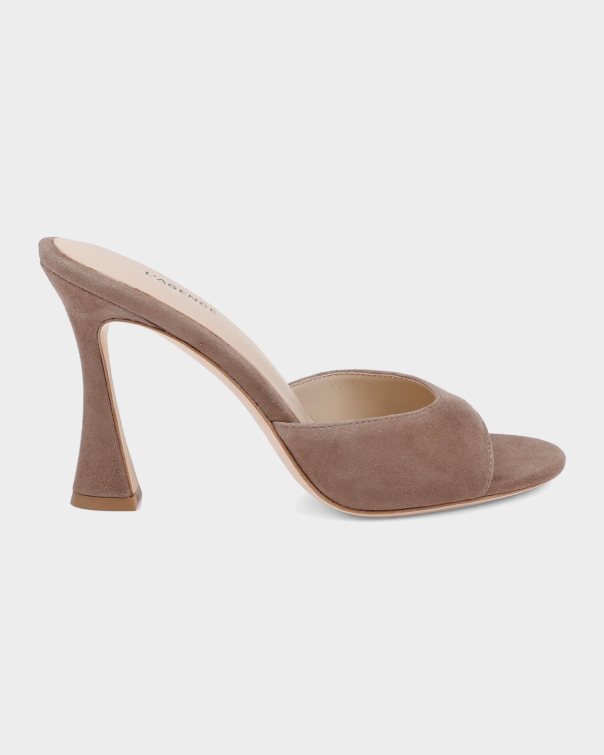 L 'Agence 95mm Avery Suede Mules | Thumbnail 6 L 'Agence 95mm Avery Suede Mules | Thumbnail 6