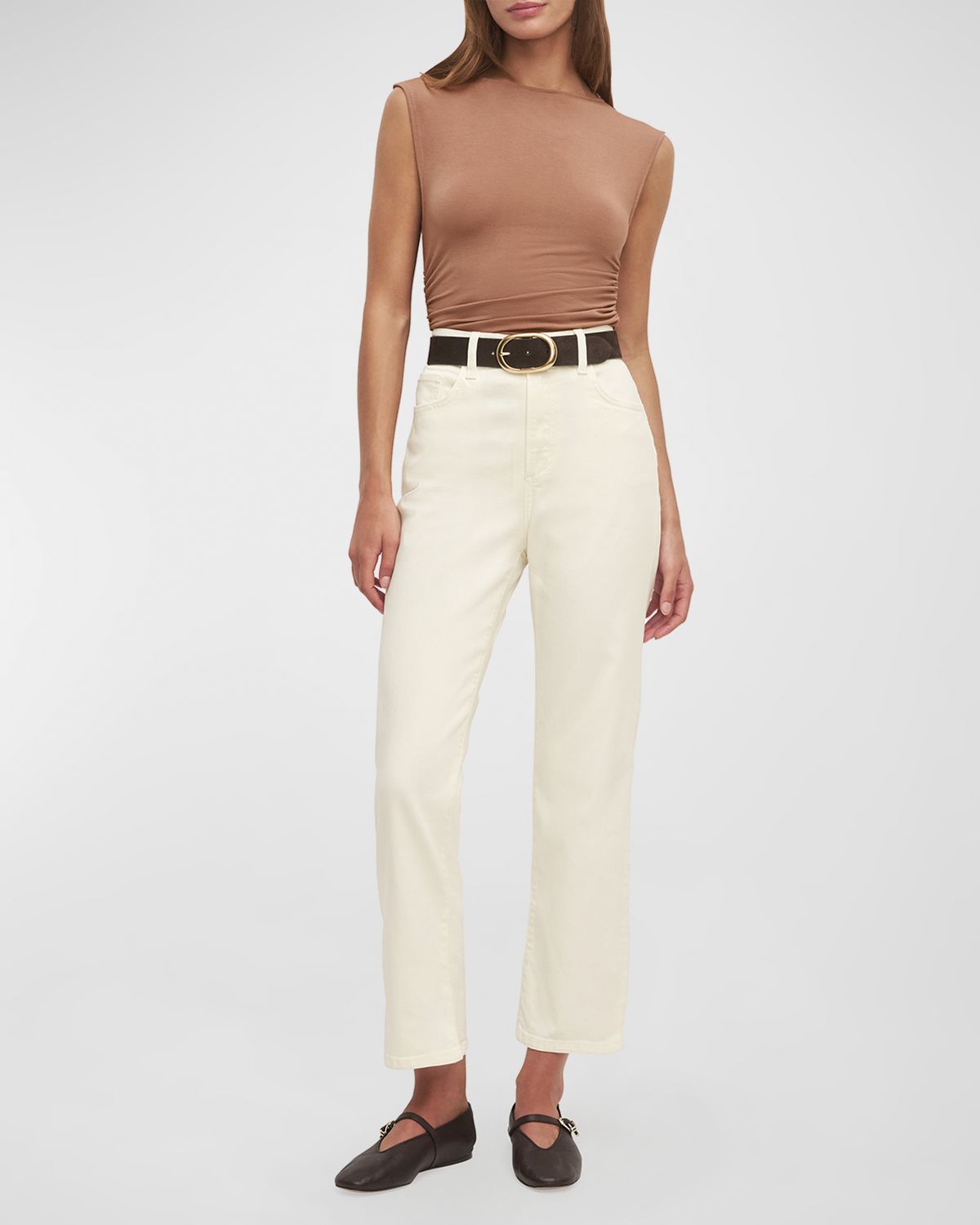 Favorite Daughter The Valentina Super High-Rise Straight Jeans