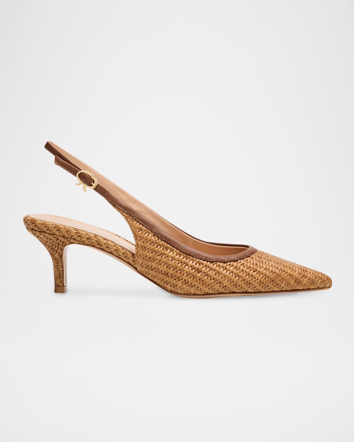 Gianvito Rossi Marbella Raffia Slingback Pumps | Thumbnail 5 Gianvito Rossi Marbella Raffia Slingback Pumps | Thumbnail 5
