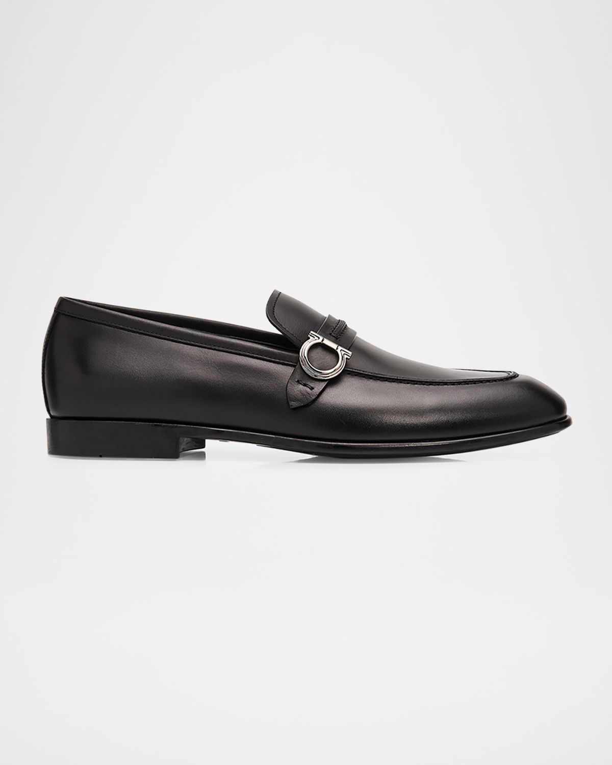Ferragamo Men 's Terence Calfskin Gancini Saddle-Strap Loafers | Thumbnail 5 Ferragamo Men 's Terence Calfskin Gancini Saddle-Strap Loafers | Thumbnail 5