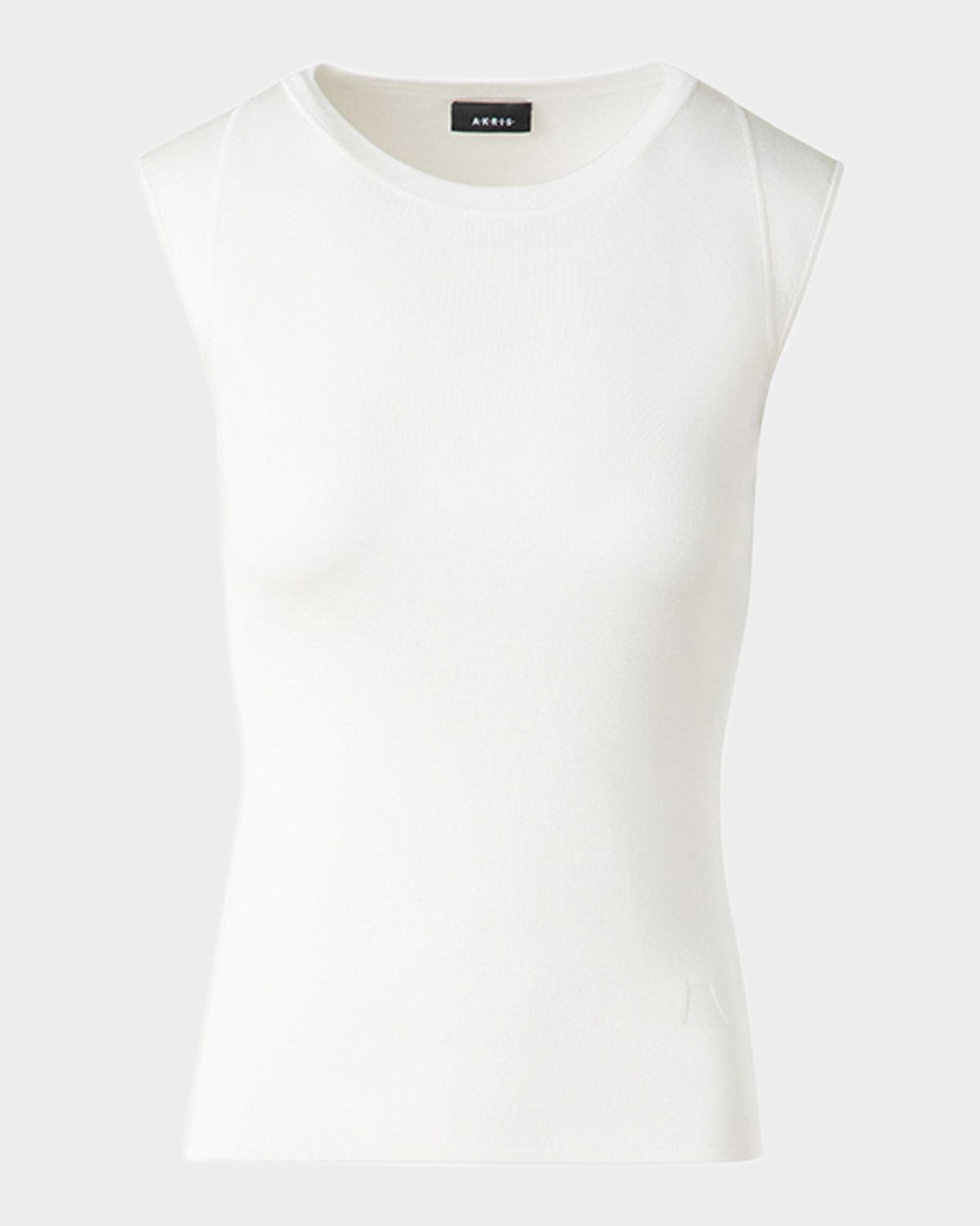 Akris Sleeveless Fitted Silk Knit Top | Thumbnail 6