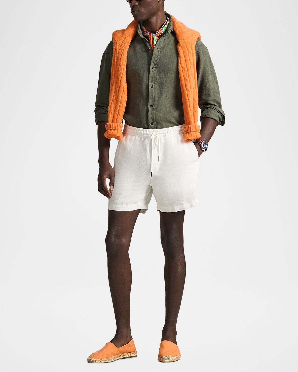 Polo Ralph Lauren Men 's Linen Drawstring Shorts