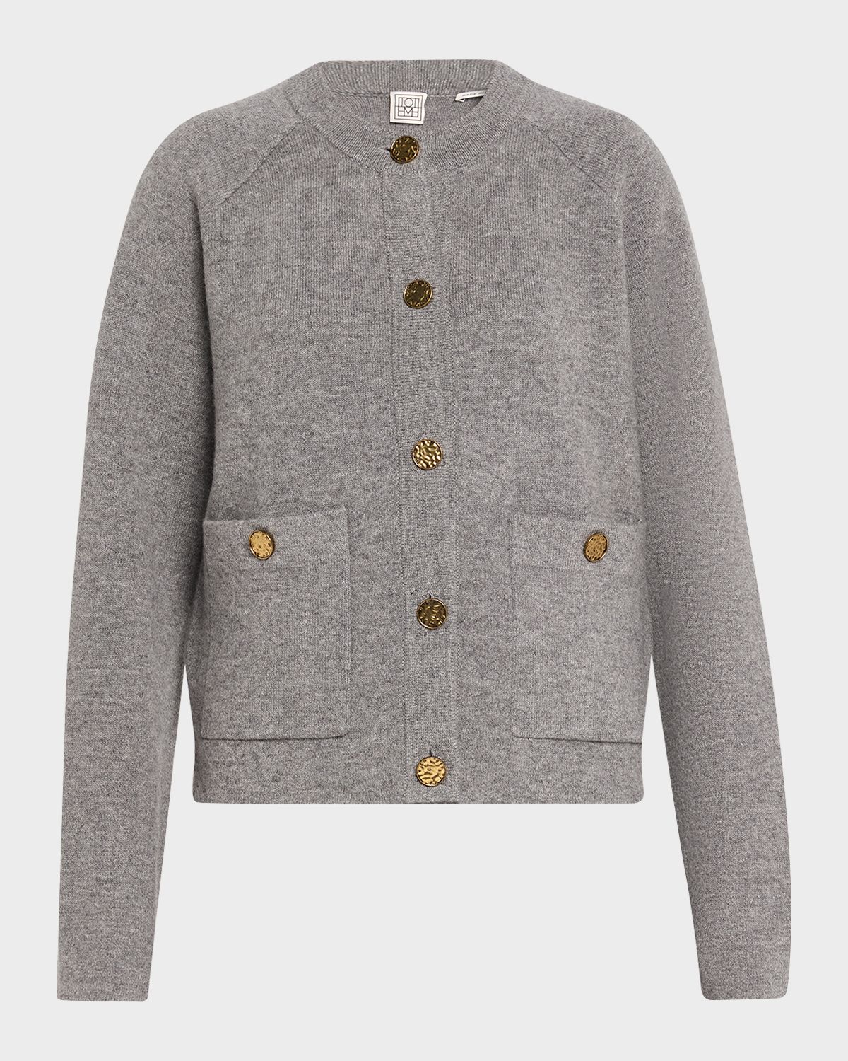 Toteme Cashmere-Wool Hammered Button Cardigan | Thumbnail 6 Toteme Cashmere-Wool Hammered Button Cardigan | Thumbnail 6