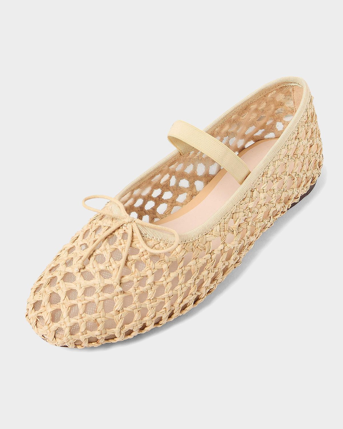 Loeffler Randall Leonie Raffia Ballet Flats
