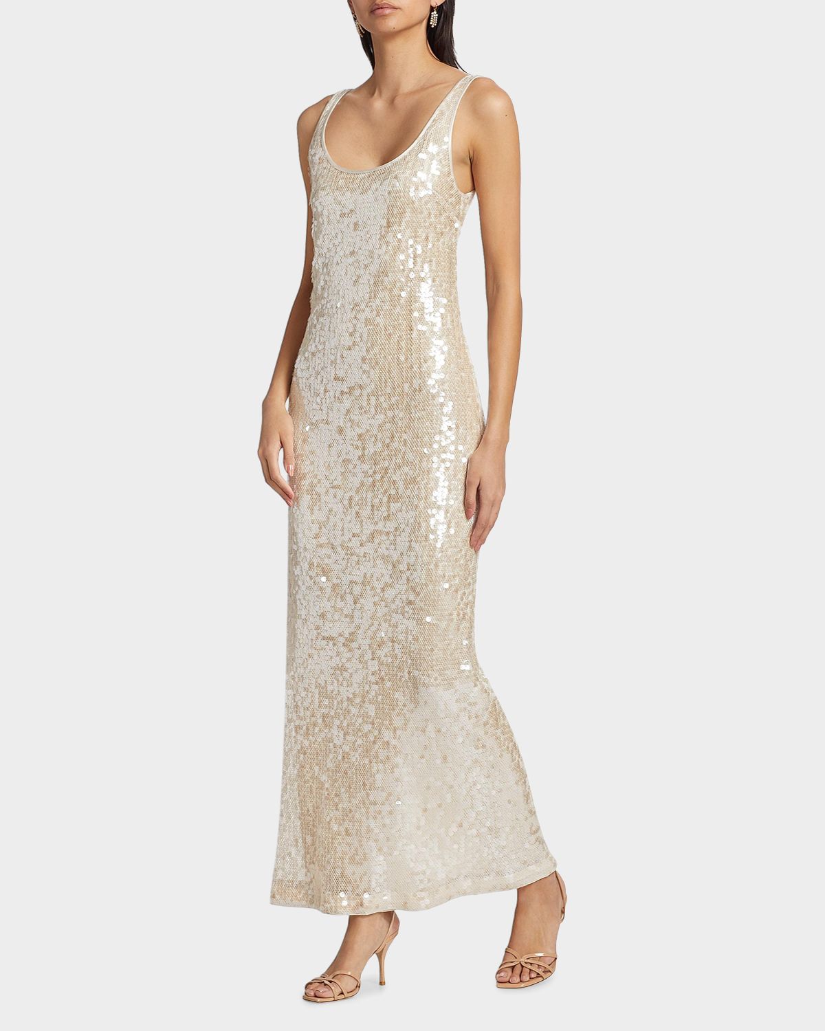 SIMKHAI Bex Sequined Tank Maxi Dress