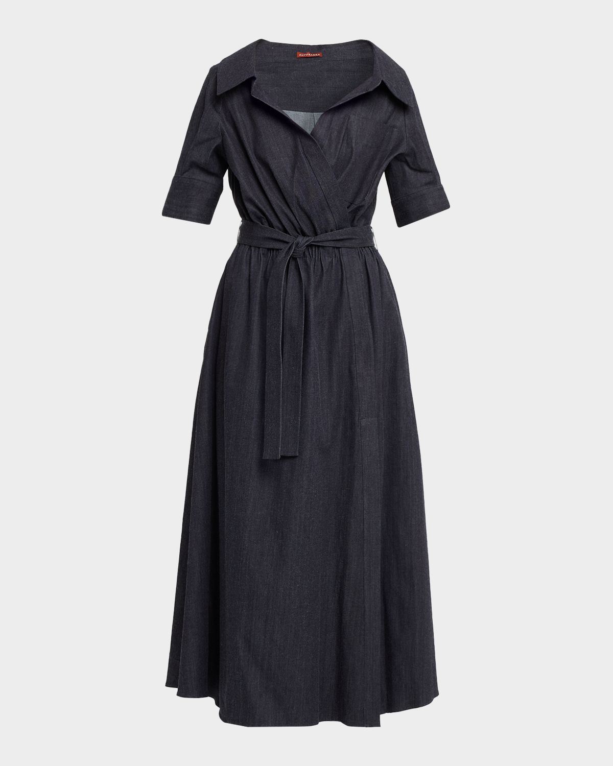 Altuzarra Lydia Belted Denim Maxi Dress