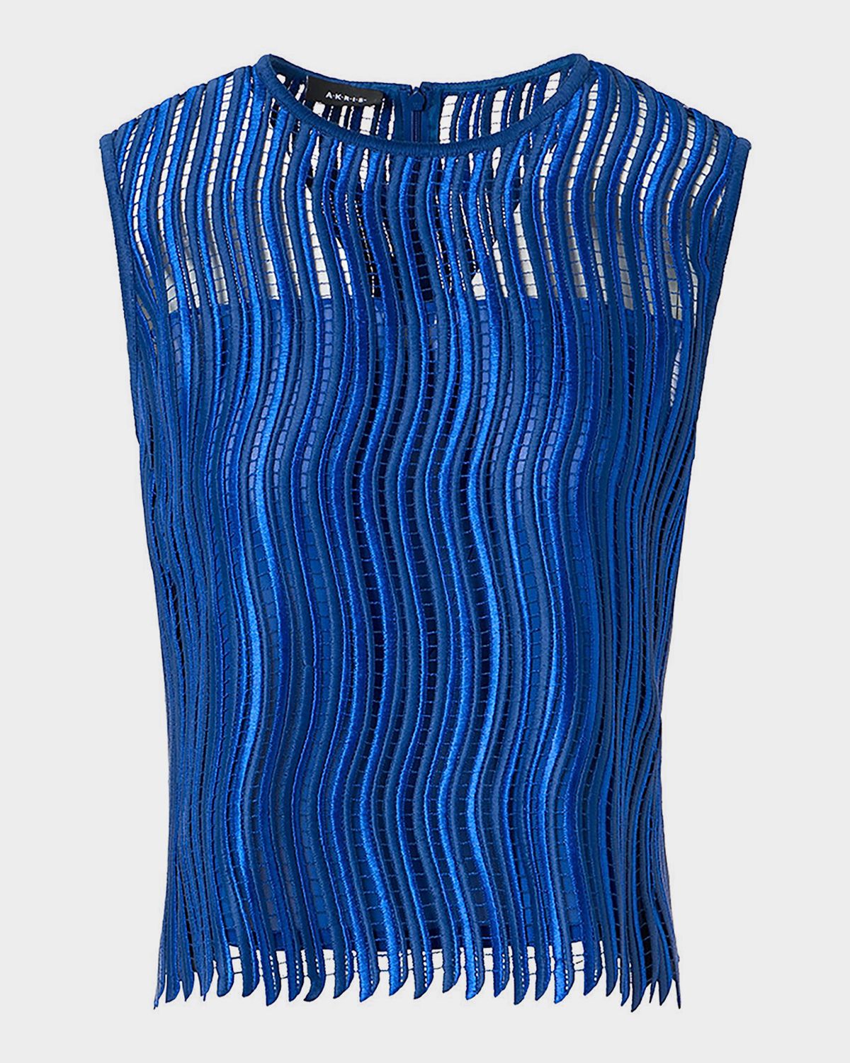 Akris Techno Wave Guipure Lace Blouse