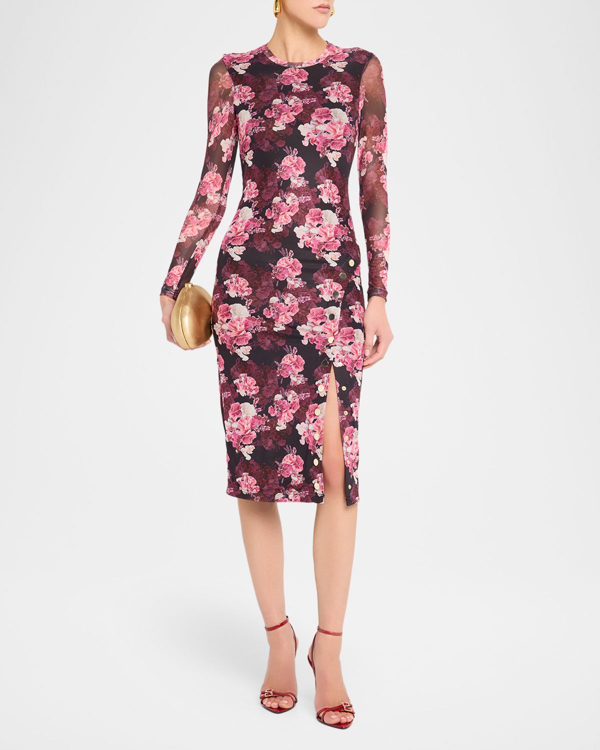 Generation Love Monique Floral Bodycon Midi Dress