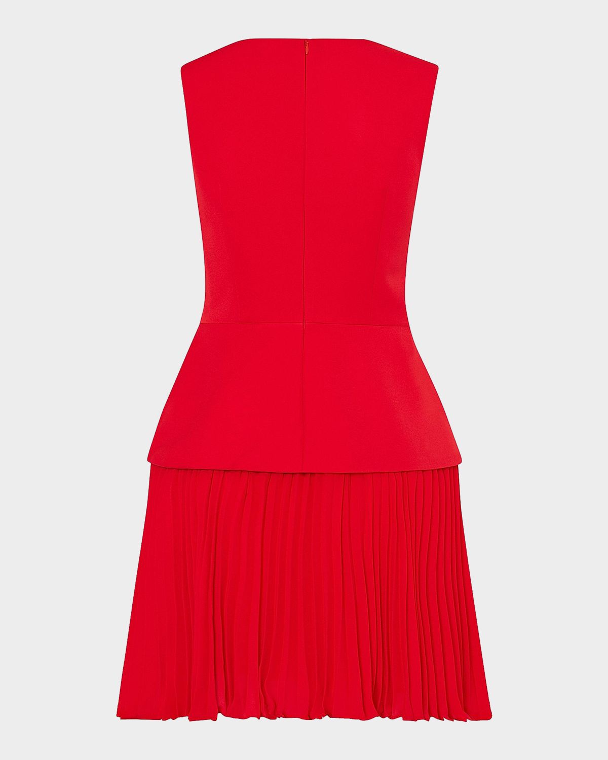Milly Haddy Cady & Pleated Chiffon Mini Dress