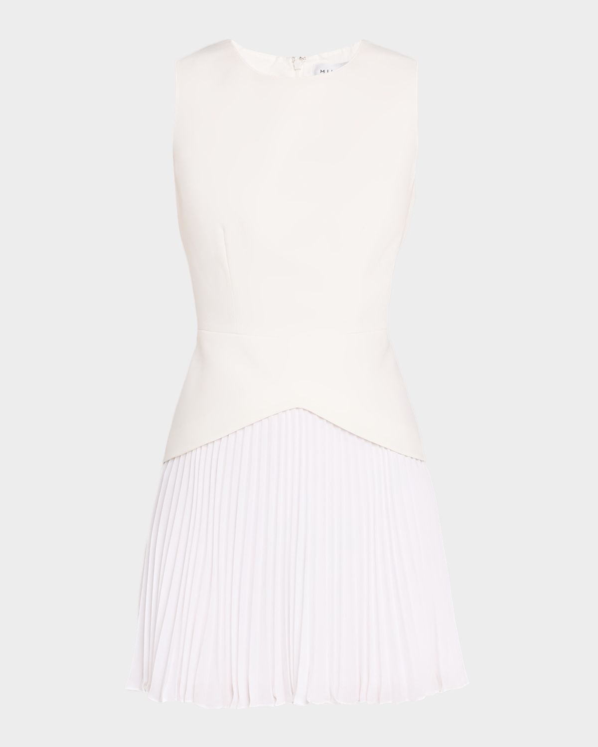 Milly Haddy Cady & Pleated Chiffon Mini Dress