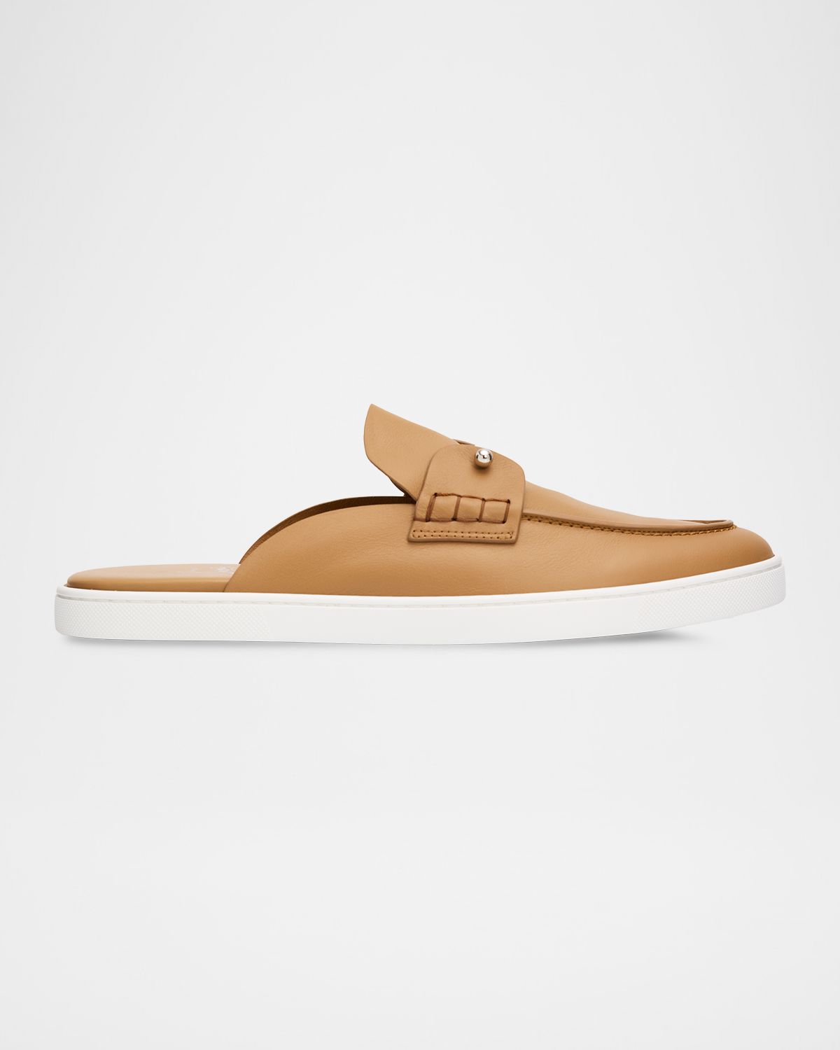 Christian Louboutin Men 's Chanme Leather Slides | Thumbnail 7