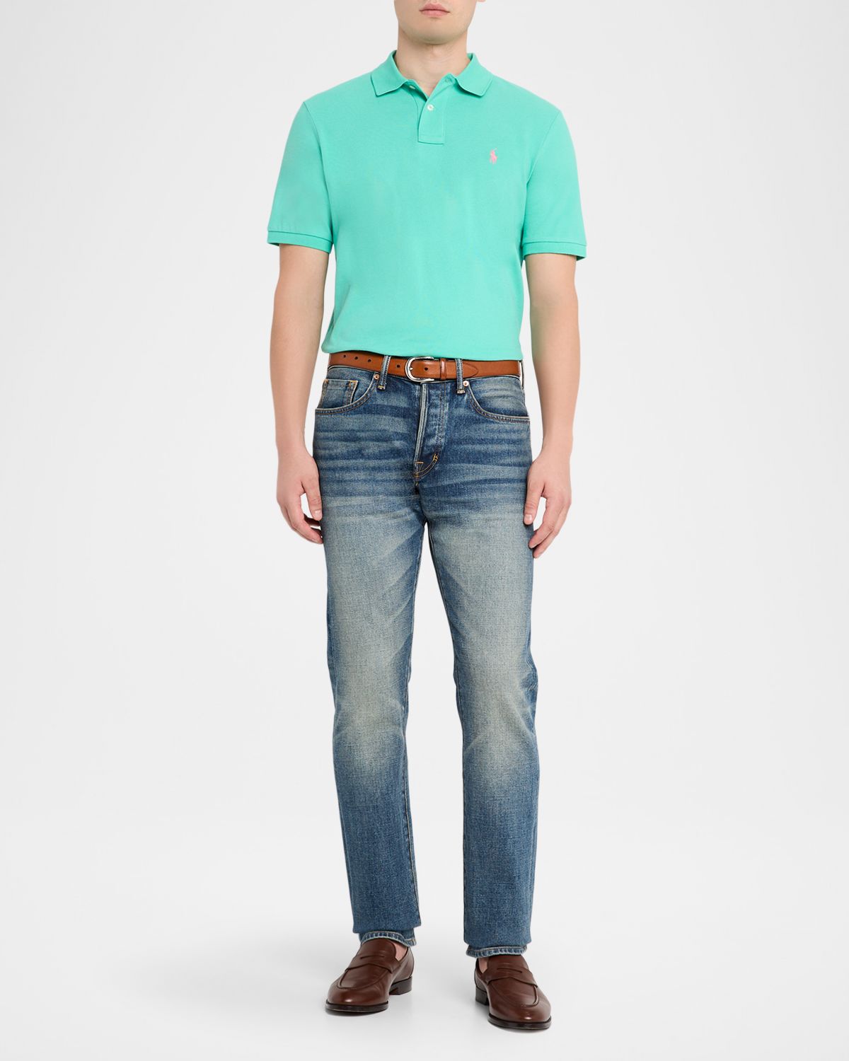 Polo Ralph Lauren Men 's The Iconic Mesh Classic-Fit Polo Shirt