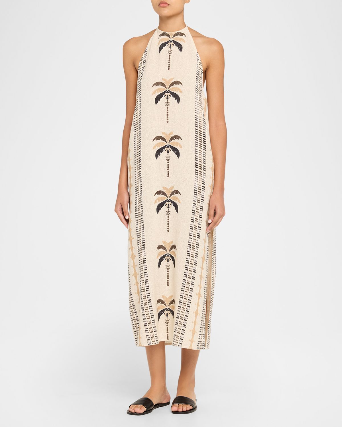 Ramy Brook Gardenia Halter Midi Dress