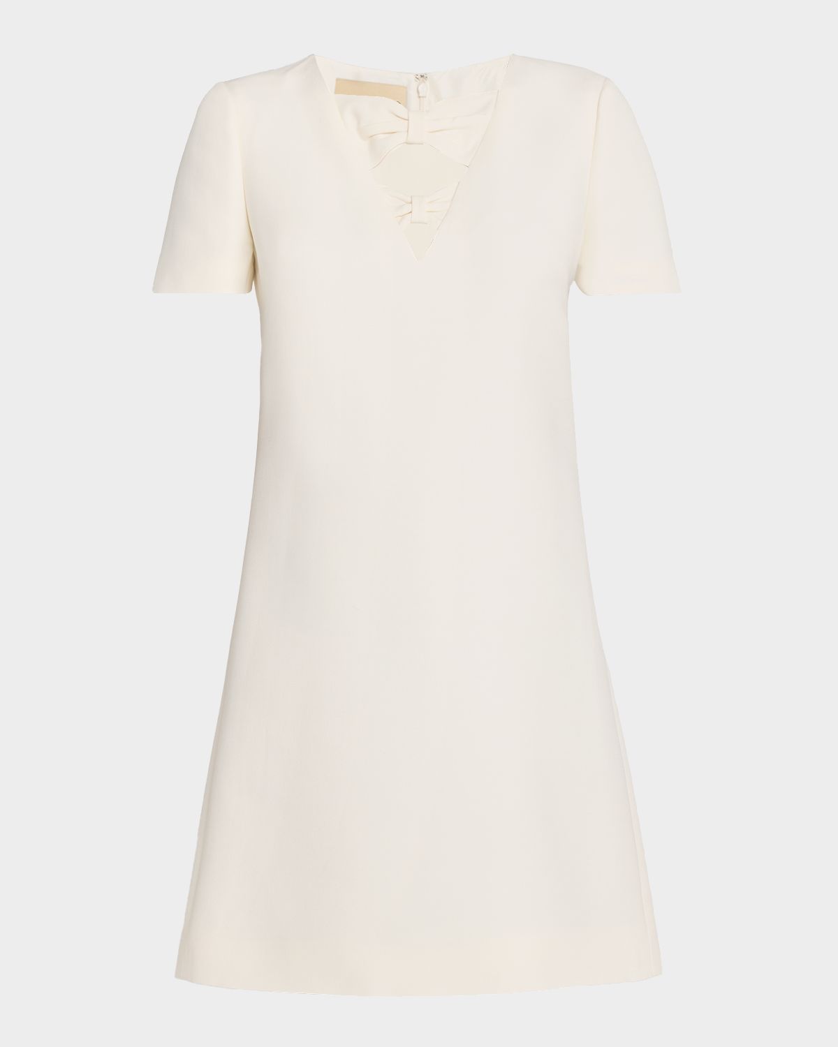 Valentino Garavani Bow Cutout Short-Sleeve Mini Dress