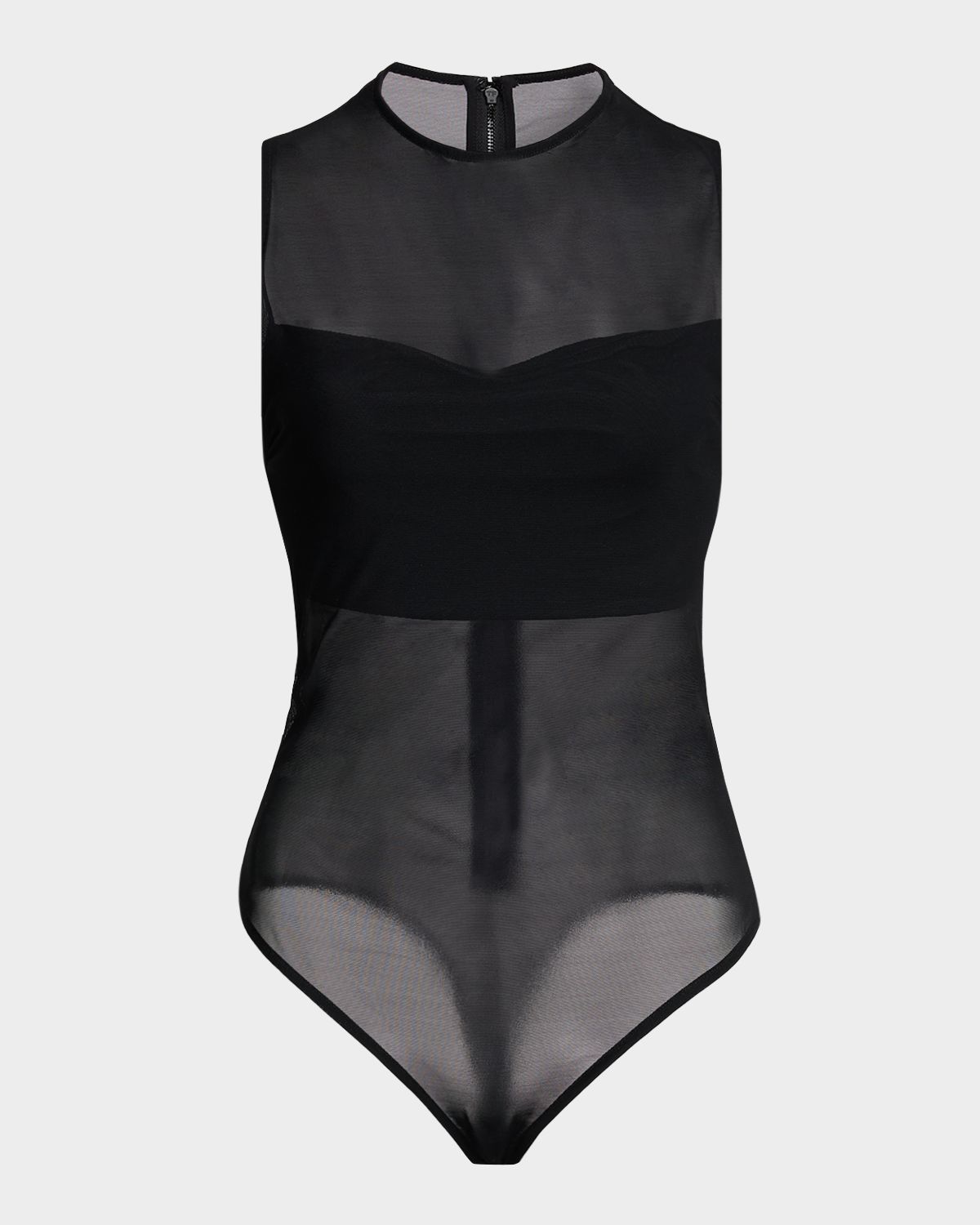 ALICE + OLIVIA Mesh Bandeau Bodysuit | Thumbnail 6