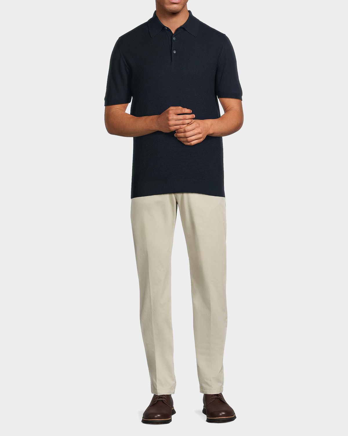 Kiton Diamond Weave Polo Shirt