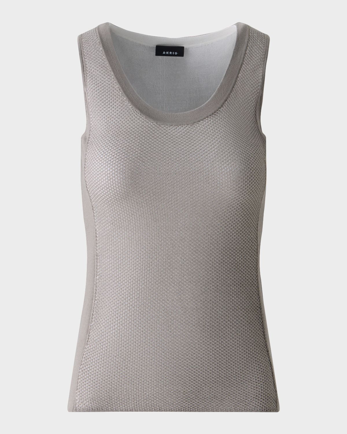 Akris Two-Tone Grid Knit Tank Top | Thumbnail 6 Akris Two-Tone Grid Knit Tank Top | Thumbnail 6