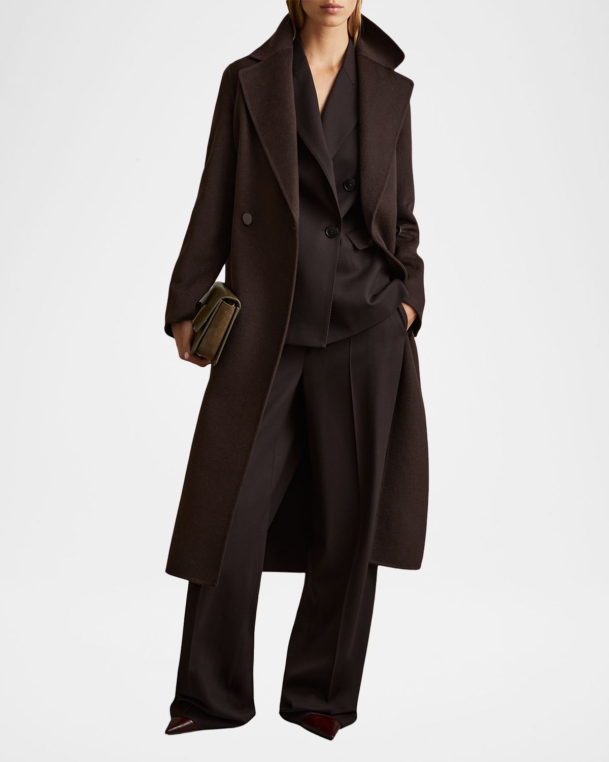 Reiss Lucia Double-Face Wool-Blend Coat