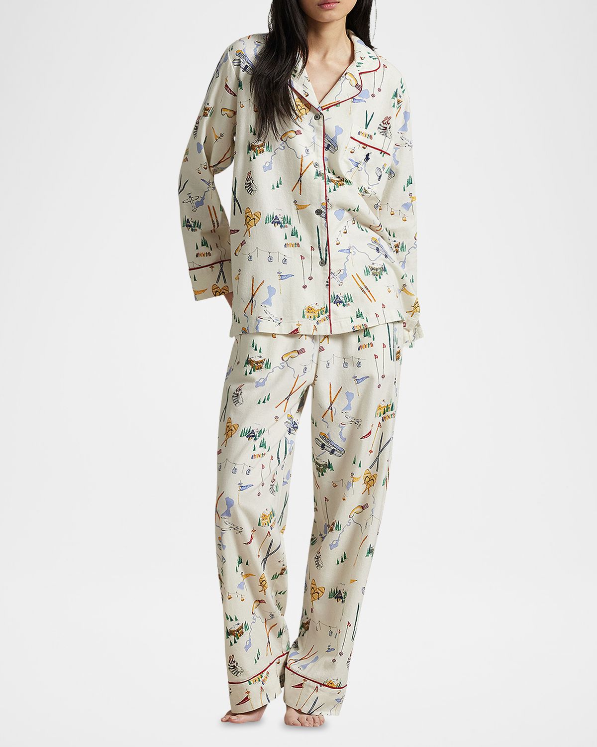 Polo Ralph Lauren Cozy Flannel Madison Cotton Pajama Set