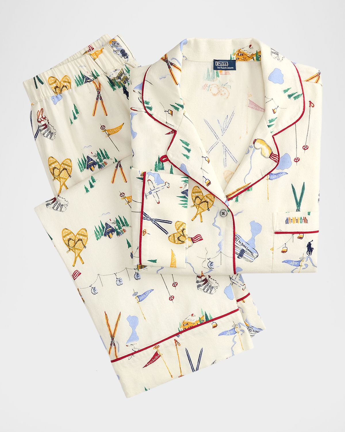Polo Ralph Lauren Cozy Flannel Madison Cotton Pajama Set