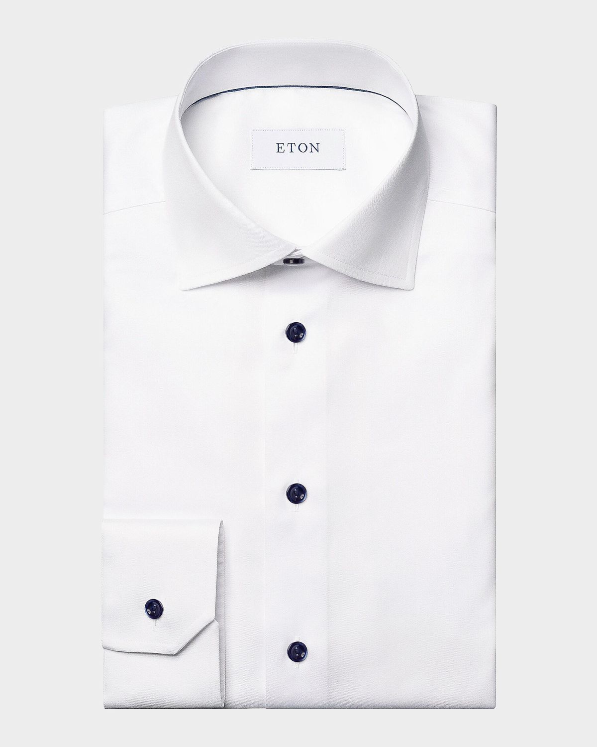 Eton Cotton-Twill Contemporary-Fit Dress Shirt