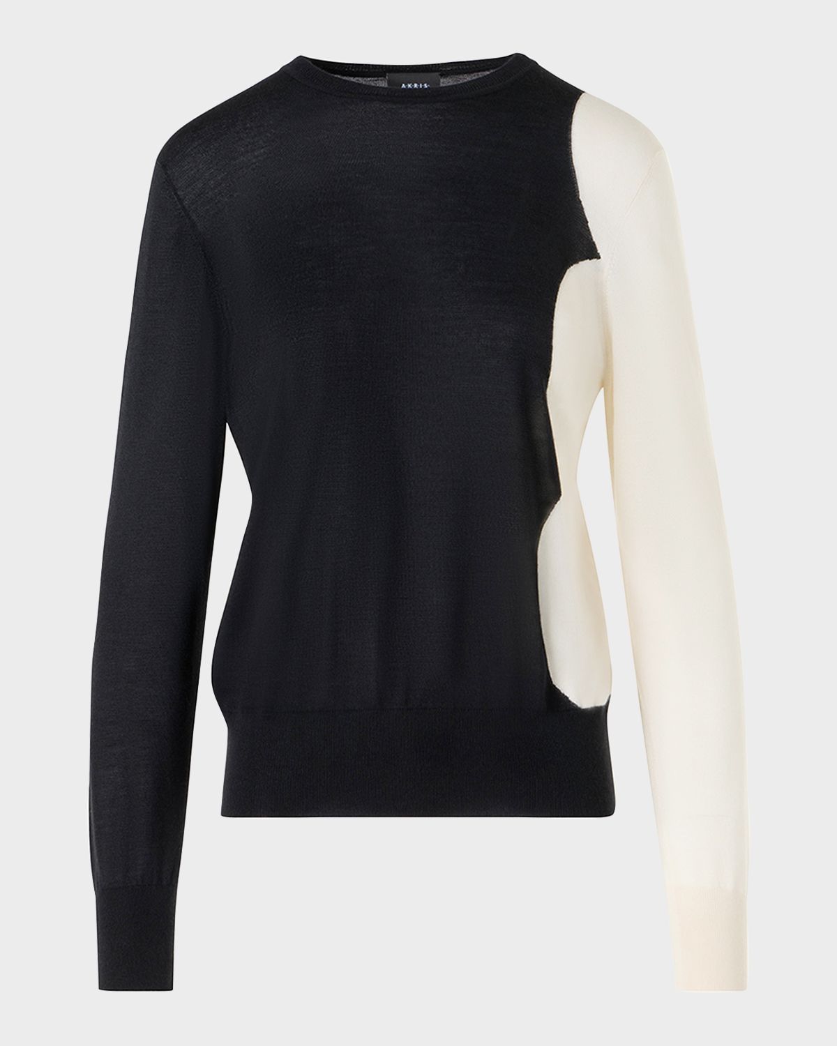 Akris Cloud Cashmere-Silk Crewneck Sweater | Thumbnail 5