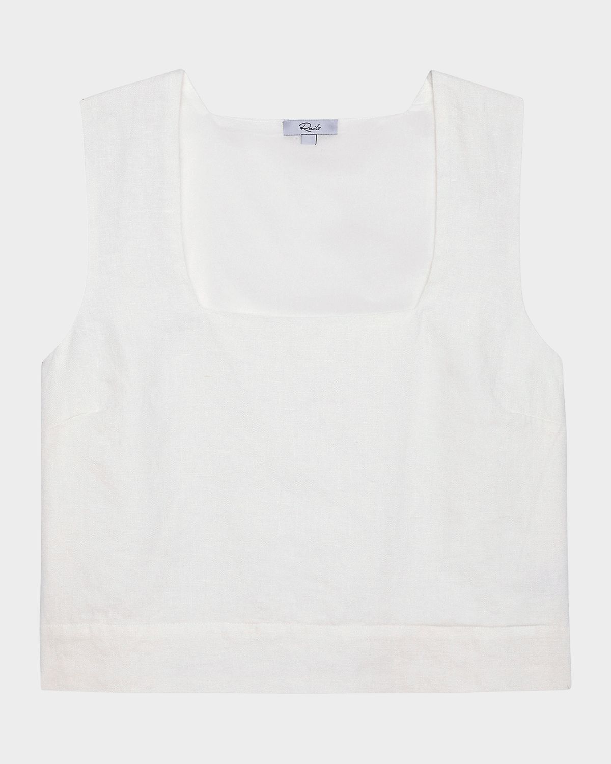 Rails Akira Square-Neck Linen Crop Top | Thumbnail 7