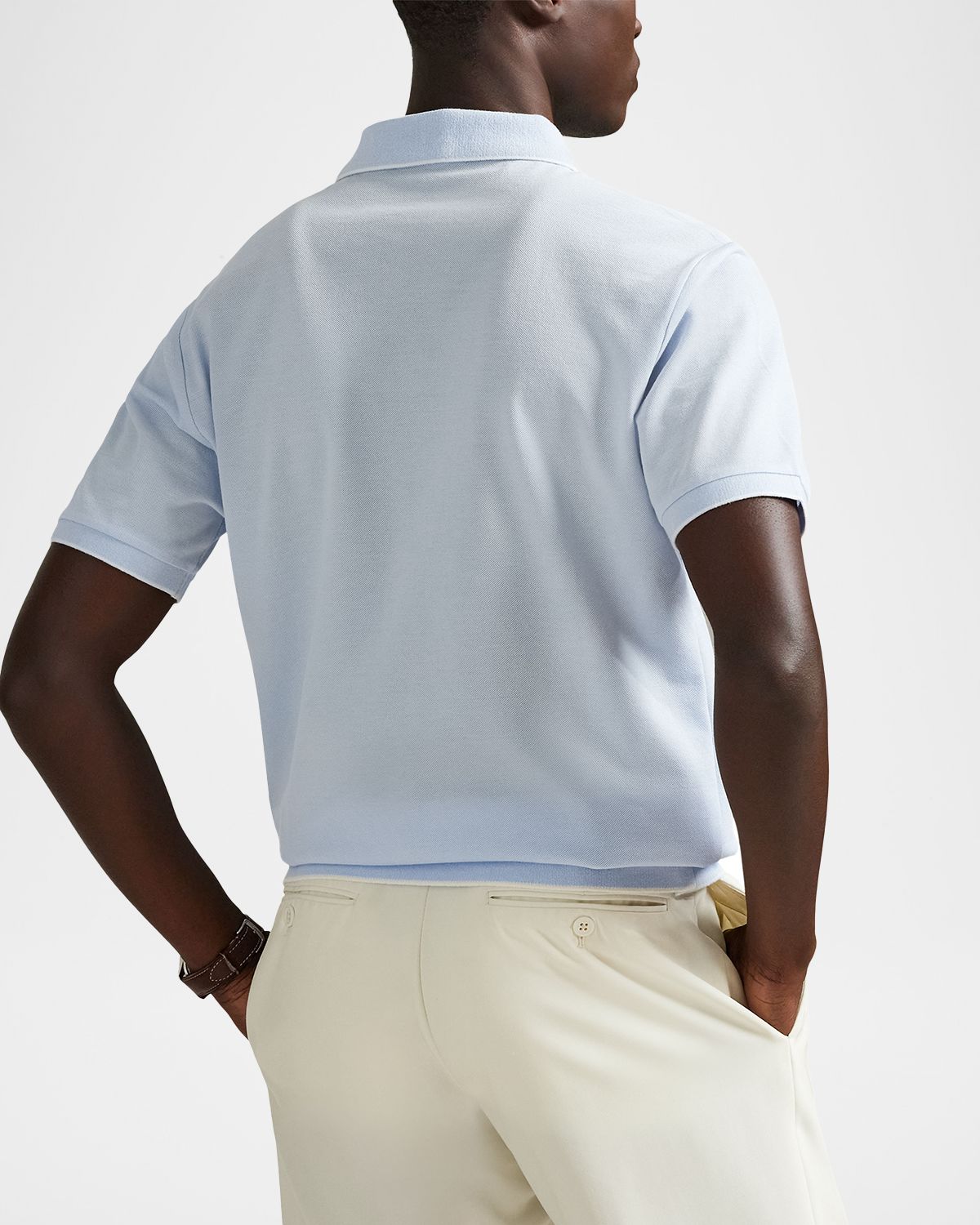Polo Ralph Lauren Men 's Cotton Jacquard Pique Short-Sleeve Polo Shirt | Thumbnail 2