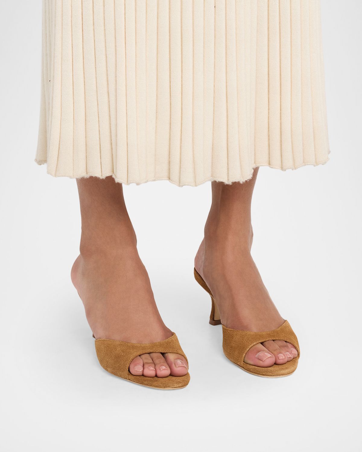 STAUD 55mm Brigitte Suede Kitten-Heel Mules | Thumbnail 6 STAUD 55mm Brigitte Suede Kitten-Heel Mules | Thumbnail 6