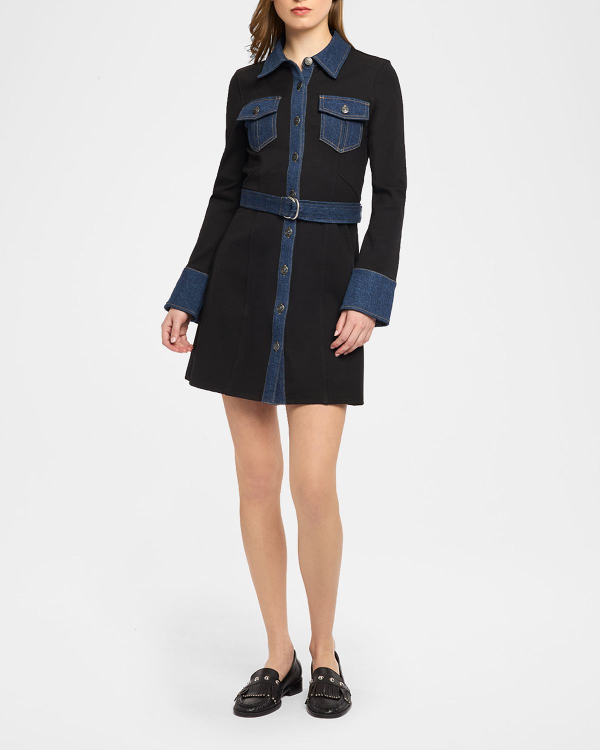 Cinq a Sept Aliza Denim Mini Dress